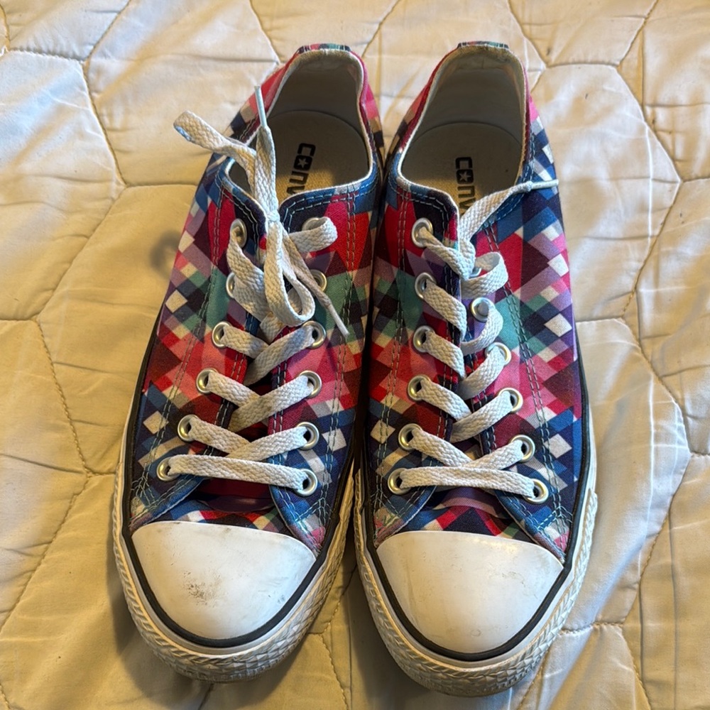 Converse Multicolor Plaid Sneakers